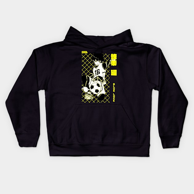 meguru bachira Kids Hoodie by Retrostyle